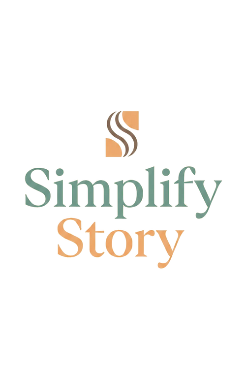Simplify Story Logo - Teal & Peach